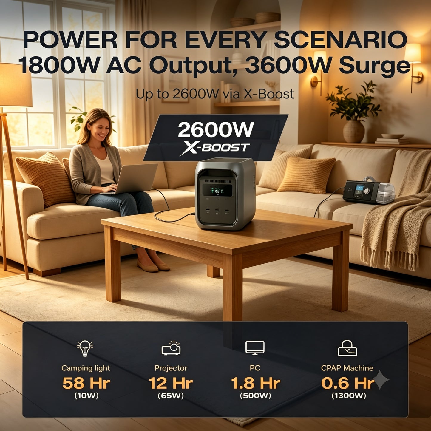 Large Capacity + Fast Charging = Endless Power, Anywhere, Anytime