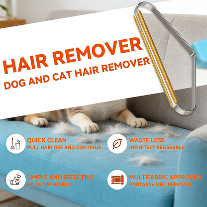 Pet Hair Remover – Reusable Lint & Fur Removal Tool for Furniture, Carpet, Clothes & Car Seats
