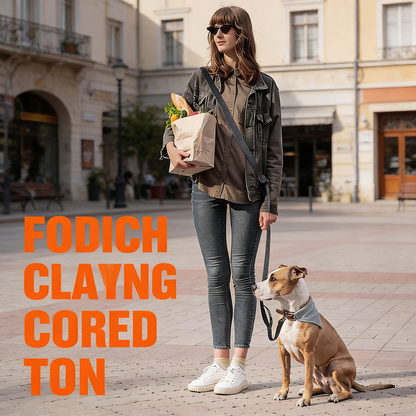 Hands-Free Adjustable Dog Leash – Crossbody Waist Leash for Walking, Hiking & Running