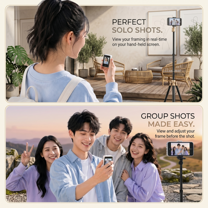 Mini Visual Bluetooth Camera Remote Control with Built-in LCD Screen