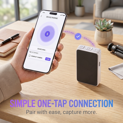 Mini Visual Bluetooth Camera Remote Control with Built-in LCD Screen